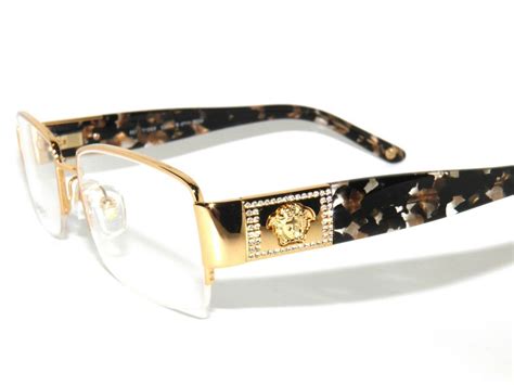 gold versace reading eyeglasses|Versace unisex eyeglasses.